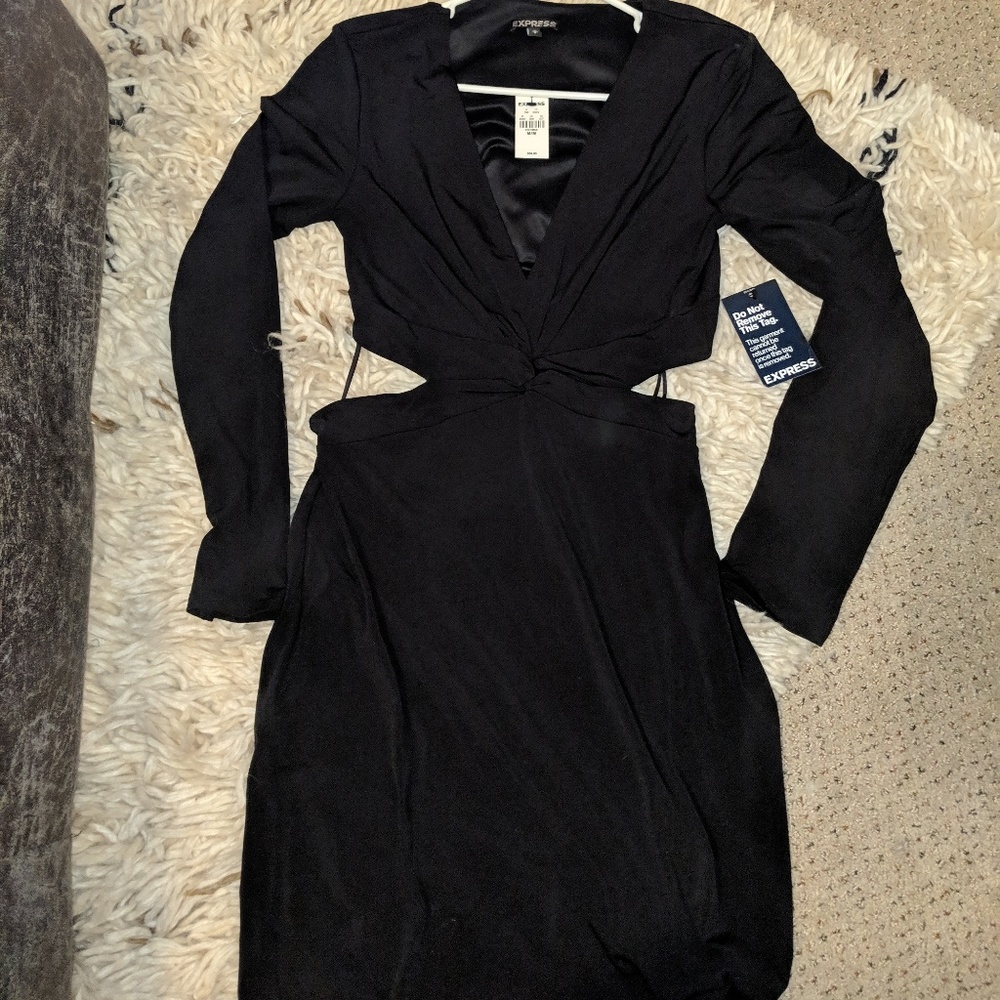 Express cut out party mini-dress